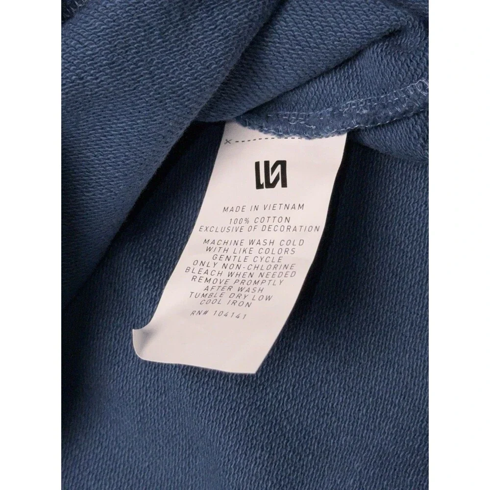 VRST Men's 1/4 Zip Pullover Long Sleeves Teal Blue Sweatshirt Medium NWT